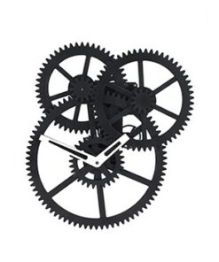 Wall Triple Gear Clock