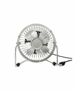 USB metal desk fan-silver