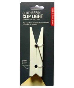 Clothespin Clip Light White