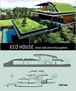 Eco house. Rooftop and vertical gardens