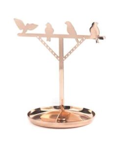 Bird Jewelry Stand Copper