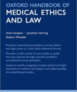 Oxford Handbook of Medical Ethics and Law
