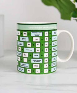 Spreadsheet Shortcut Mug